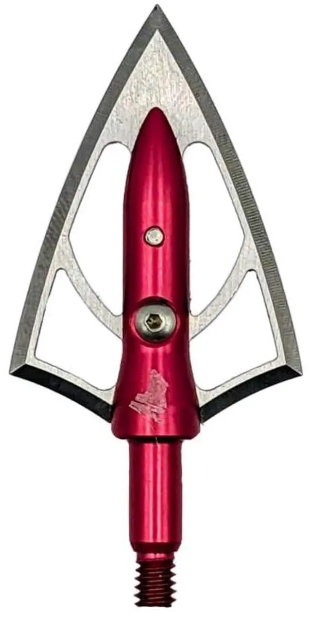 Main image of Overkill Silver Flame Double Bevel Broadheads, 100/125/125XL/200XXL Grains, Razor Sharp, Stainless Steel Blades, 1 1/8" Wide Cut, Bone Breaking, for All Bows & Crossbows, 3 Pack