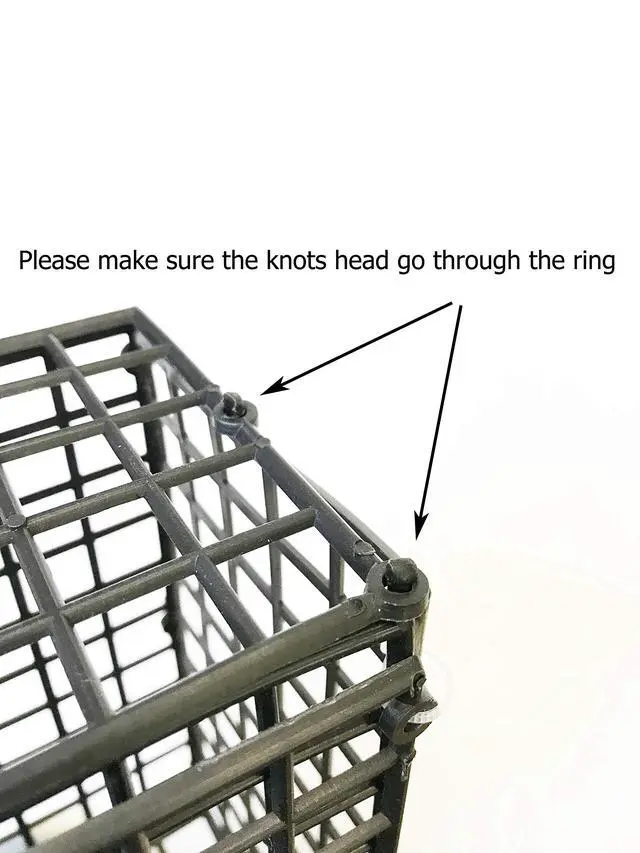 Alt view image 6 of 6 - Vinyl Coated 30-Inch Crab Ring with 50-feet Rope and Accessories