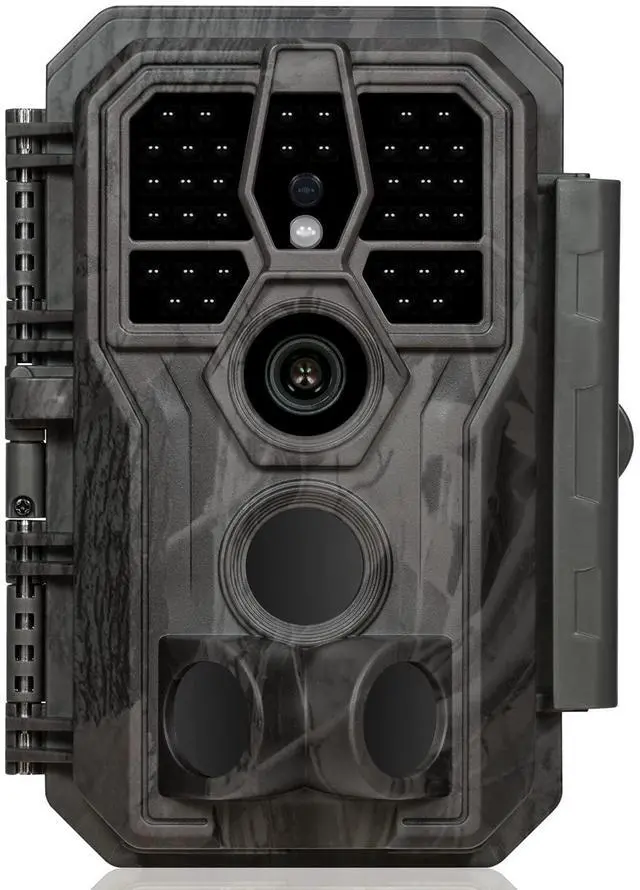 Main image of E5S Trail Camera (Non-Cellular, Non-WiFi), 64MP Photo & 1296P HD Video, 0.1s Trigger, 100ft No-Glow Night Vision, Motion Activated Wildlife Camera