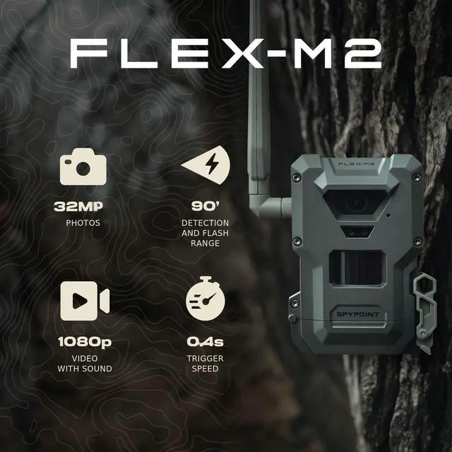 Alt view image 2 of 7 - Flex-M2 Cellular Trail Camera, 32 MP Photos, 1080 p HD Video