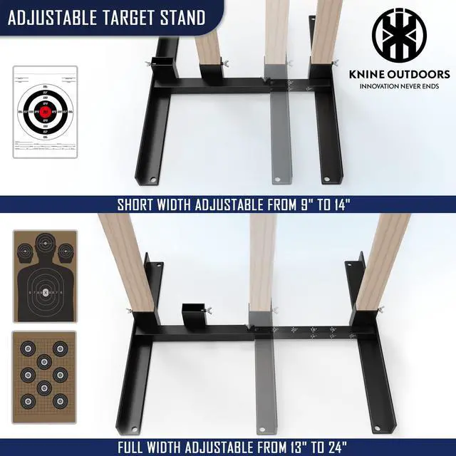 Alt view image 4 of 6 - Shooting Target Stand for Outdoors, Durable Paper Target Holder with Stable Adjustable Base for Paper Shooting Targets Cardboard Silhouette, H Shape, USPSA/IPSC, IDPA Practice, 2 Pack