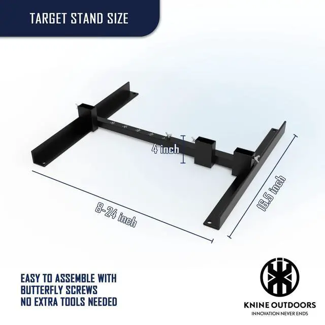 Alt view image 3 of 6 - Shooting Target Stand for Outdoors, Durable Paper Target Holder with Stable Adjustable Base for Paper Shooting Targets Cardboard Silhouette, H Shape, USPSA/IPSC, IDPA Practice, 2 Pack
