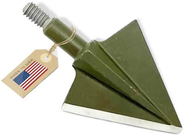 Main image of VPA 1 1/8" 2 Blade Right Single Bevel Broadhead, Screw-in, S7 Premium Tool Steel 56-58 Rockwell, 3 Pack, Made in The USA