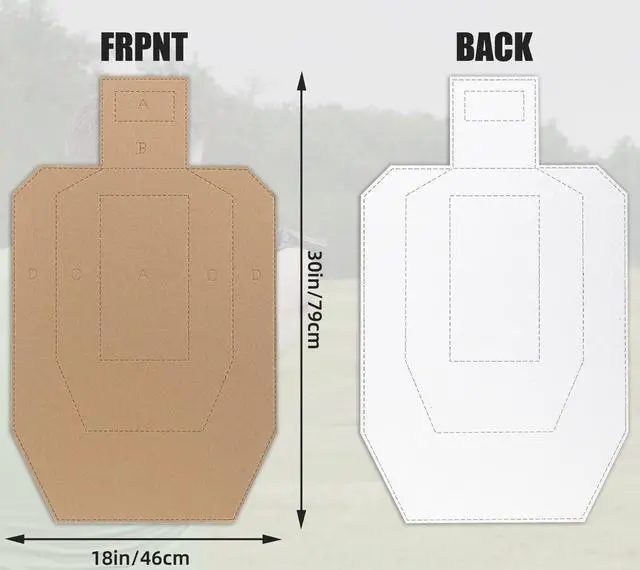Alt view image 3 of 4 - Shooting Targets, Cardboard and 1000PCS Target Pasters, 30 * 18 inch Tactical Range Shooting Targets for the Range, Cardboard for Practice