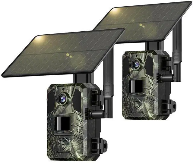 Main image of Trail Camera 2 Packs, Cellular Trail Cameras 4G LTE Live View with Built-in SIM Card 0.2s Trigger Speed Game Camera with Night Vision Motion Activated Waterproof Trail Cam