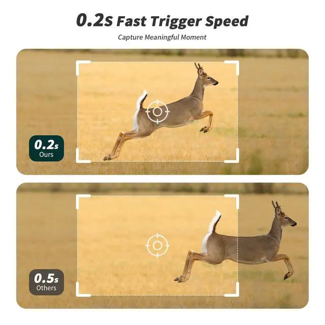 Alt view image 5 of 7 - Trail Camera 2 Packs, Cellular Trail Cameras 4G LTE Live View with Built-in SIM Card 0.2s Trigger Speed Game Camera with Night Vision Motion Activated Waterproof Trail Cam
