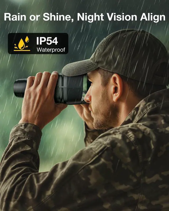 Alt view image 6 of 7 - 4K Night Vision Goggle for Adults, Night Vision Binocular with 4.5'' HD Display, 36MP Photos, 8X Digital Zoom,7 Level IR, Rechargeable, for Camping, Hunting, Security (Incl. 32GB Card)