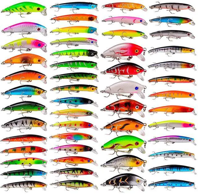 Main image of Bass Fishing Lures Kit Set Topwater Hard Baits Minnow Crankbait Pencil VIB Swimbait for Bass Pike Fit Saltwater and Freshwater