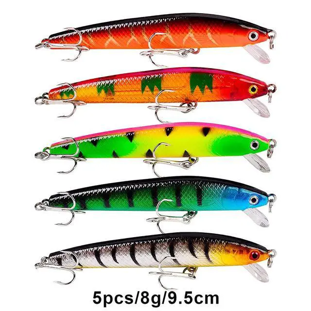Alt view image 5 of 7 - Bass Fishing Lures Kit Set Topwater Hard Baits Minnow Crankbait Pencil VIB Swimbait for Bass Pike Fit Saltwater and Freshwater