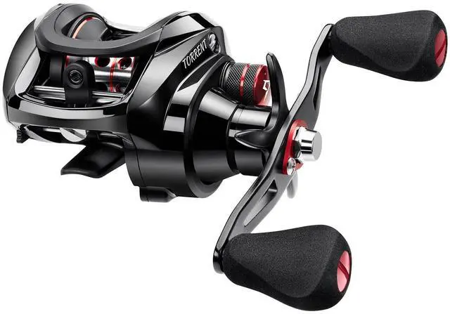 Main image of Torrent Baitcasting Reel, 18LB Carbon Drag, Magnetic Brake | 7.1:1 and 5.3:1 ratios, low-profile body, smooth casting, 6+1 bearings, easy control