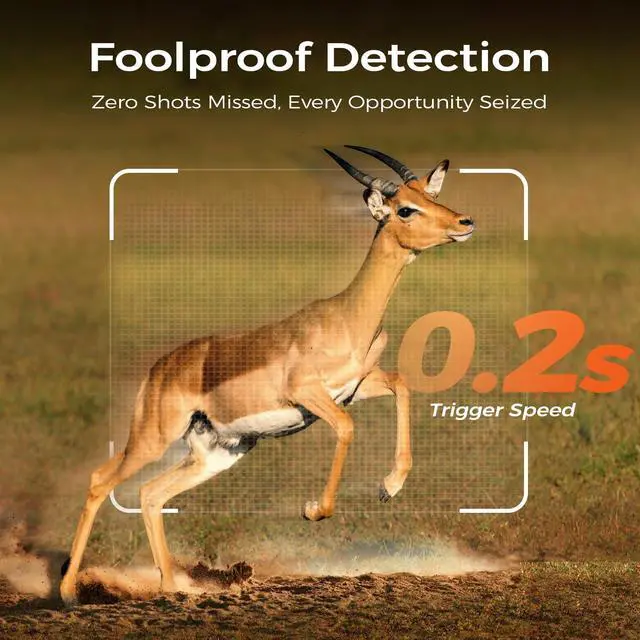 Alt view image 3 of 7 - Trail Cameras 360° View 4G LTE Cellular Game Camera Built-in SIM Card with PIR Motion Activated, 2K Night Vision & Live Streaming, No WiFi Needed, IP65 Solar Security Camera Camo Print-1 Pack