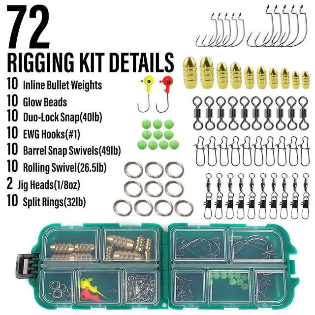 Alt view image 7 of 7 - Fishing Rod and Reel Combos 125-Pieces Telescopic Spinning Pole Reel Gear Equipment Set with Tackle Bag for Adult Collapsible Travel Complete Fishing Set Men Starter Freshwater Saltwater