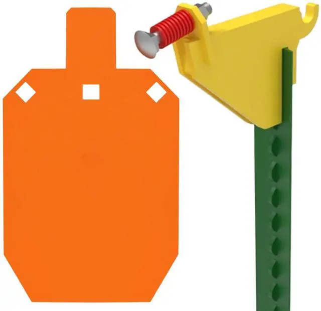 Main image of 1/2" Thick AR500 Steel Target & T-Post Target Hanger - Fits Targets on Both Ends