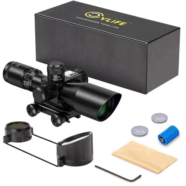 Alt view image 7 of 7 - 2.5-10x40e Red & Green Illuminated Scope with 20mm Mount