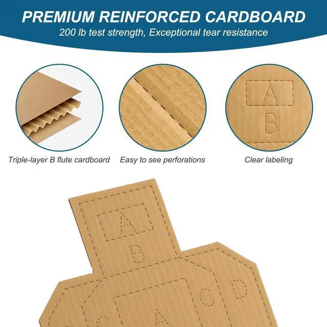 Alt view image 3 of 6 - Shooting Targets for the Range, 30 x 18 Inch Silhouette Cardboard Targets for Tactical Practice Competitions with Paster