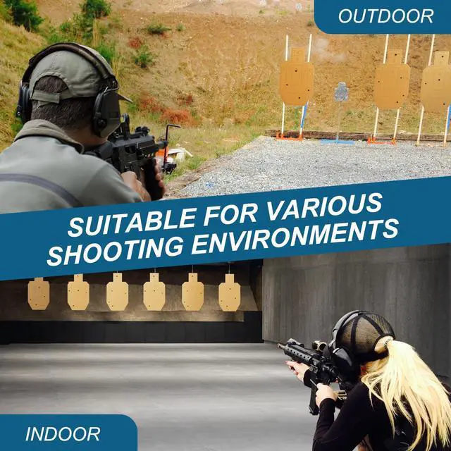 Alt view image 5 of 6 - Shooting Targets for the Range, 30 x 18 Inch Silhouette Cardboard Targets for Tactical Practice Competitions with Paster