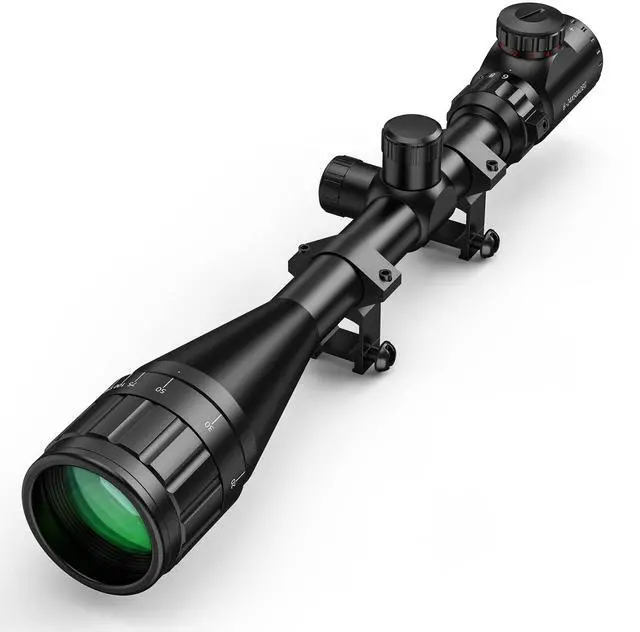 Main image of Rifle Scope 6-24x50 AO Red and Green Illuminated Long Range Scope for Hunting with Scope Rings