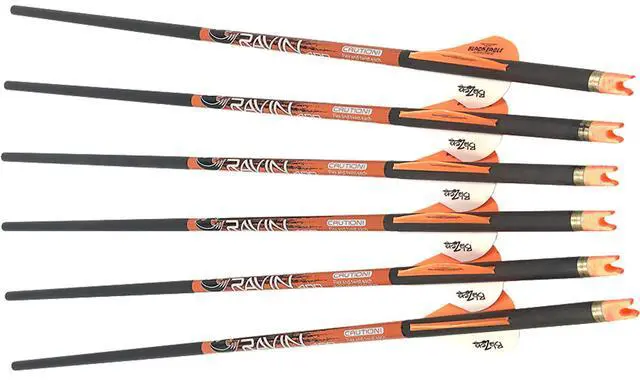 Alt view image 2 of 5 - Carbon Crossbow Arrows 400 Grain.003 - Six Pack, UPC:815942021385