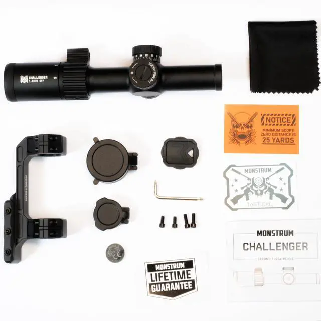 Alt view image 4 of 5 - Challenger Micro 1-6x LPVO Scope | with HD Glass and Deadlock Scope Mount