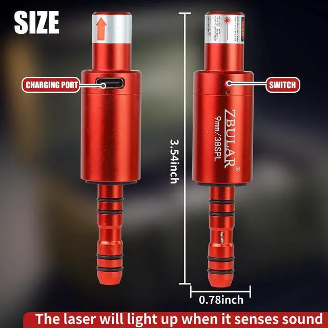 Alt view image 3 of 7 - 3rd Dry Fire Training System,Portable Glass Fiber Digital Laser Target Compatible with Laser Strike System Most of Training Cartridges 9mm/22lr for Practive Type-C Charging, LED Display