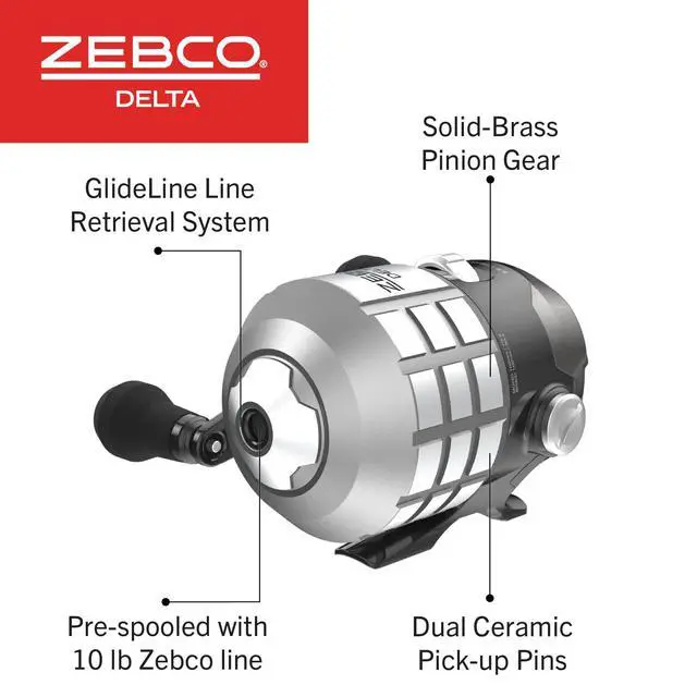Alt view image 4 of 7 - Delta Spincast Fishing Reel, Instant Anti-Reverse Clutch, All-Metal Gears, Changeable Right- or Left-Hand Retrieve