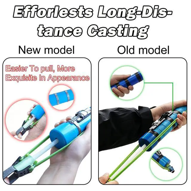 Alt view image 2 of 7 - Upgraded Portable Fishing Catapult Rod with Reel, Durable & Lightweight Telescopic Lure & Bait Launcher for Saltwater & Freshwater