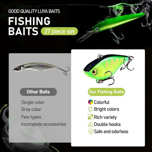 Alt view image 5 of 7 - Fishing Pole and Reel Combo - 2PCS Carbon Fiber Telescopic Rods Spinning Reels Saltwater/Freshwater Kit with Lures, Line and Carrier Bag, Travel Fishing Gear for Adults
