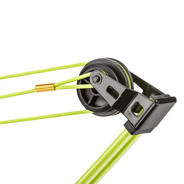 Alt view image 3 of 7 - Spark Youth Bow Set, Recommended for Ages 5 to 10, Ambidextrous, Includes 2 Arrows, Armguard, Quiver