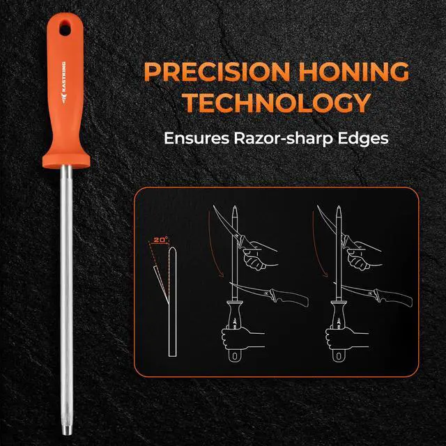 Alt view image 6 of 7 - Paradox Fishing Knife Tool Set Includes 9" & 7" Fillet Knives, 5" Bait Knife, 9" Versatile Bait Shears, 12" Honing Rod, Non-Slip Handles, Custom Sheaths, and Carrying Case Fishing Gear