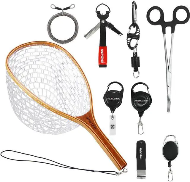 Main image of Fly Fishing Tools Kit and Accessories Combo Kits, Fishing Quick Nail Knot Tying Tool, Hook Remover Forceps and Pliers, Stainless Steel Salmon and Trout Multiple Fishing Set Gear Tool Assortment