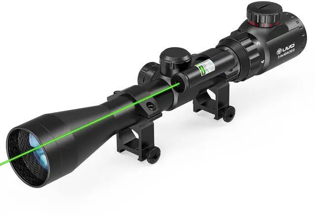 Main image of 3-9×40 Rifle Scope with Gun Laser,Fits 20mm /11mm Mounts