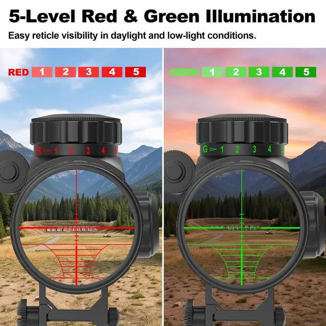 Alt view image 7 of 7 - 3-9×40 Rifle Scope with Gun Laser,Fits 20mm /11mm Mounts