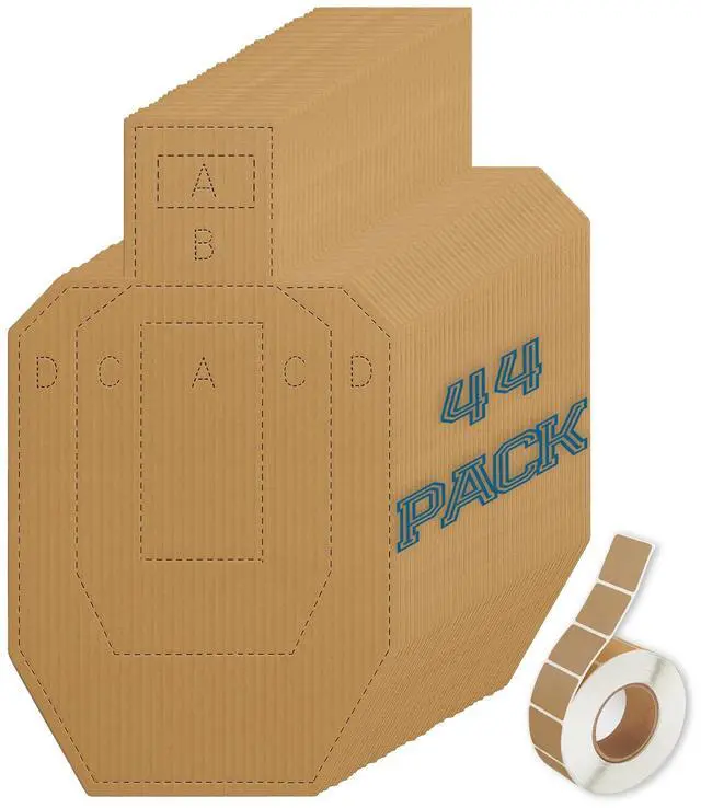 Main image of Shooting Targets for the Range, 30 x 18 Inch Silhouette Cardboard Targets for Tactical Practice Competitions with Paster