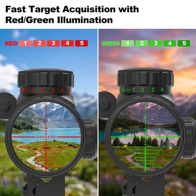 Alt view image 4 of 7 - 3-9×40 Rifle Scope with Gun Laser,Fits 20mm /11mm Mounts