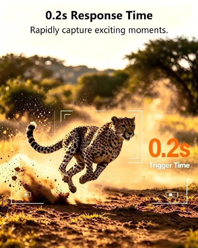 Alt view image 5 of 7 - 4G LTE Cellular Trail Camera 360° Live Streaming Solar Deer Camera, SIM Card Included, Clear Night Vision, Remote Phone Control, Instant Alerts, Cloud Storage for Hunting/Outdoor Security