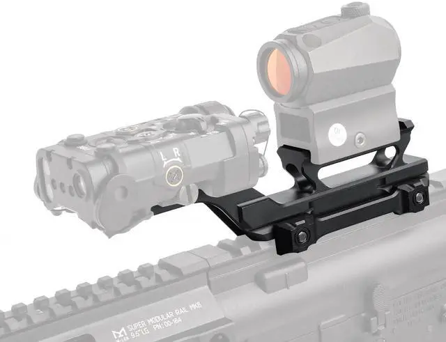Alt view image 2 of 7 - Tactical Group Type HY Mount Red Dot Riser Mount Laser Combo Adapter Mount Base Picatinny Rail Riser Scope Mount for T1 T2 Optic Scope Sight Holographic