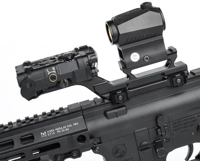 Alt view image 5 of 7 - Tactical Group Type HY Mount Red Dot Riser Mount Laser Combo Adapter Mount Base Picatinny Rail Riser Scope Mount for T1 T2 Optic Scope Sight Holographic