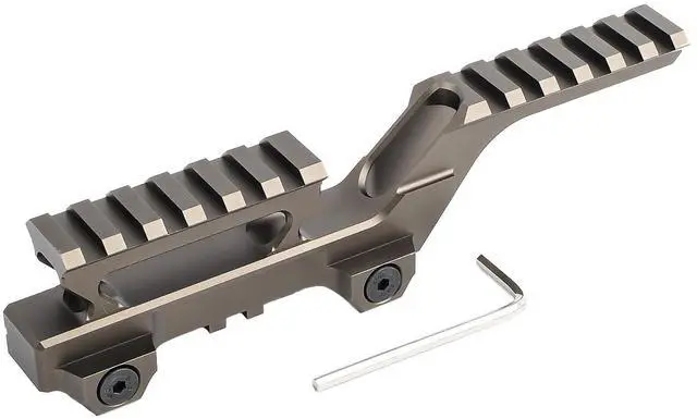 Alt view image 7 of 7 - Tactical Group Type HY Mount Red Dot Riser Mount Laser Combo Adapter Mount Base Picatinny Rail Riser Scope Mount for T1 T2 Optic Scope Sight Holographic