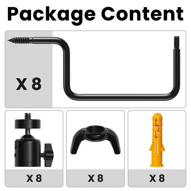 Alt view image 7 of 7 - Trail Camera Tree Mount: 360 Degrees Adjustable Game Camera Mount with 1/4 inch Screw, Easy Installation & Compact Sturdy