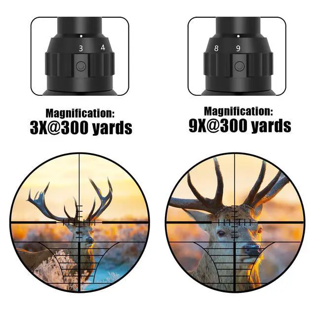 Alt view image 3 of 7 - 3-9×40 Rifle Scope with Gun Laser,Fits 20mm /11mm Mounts