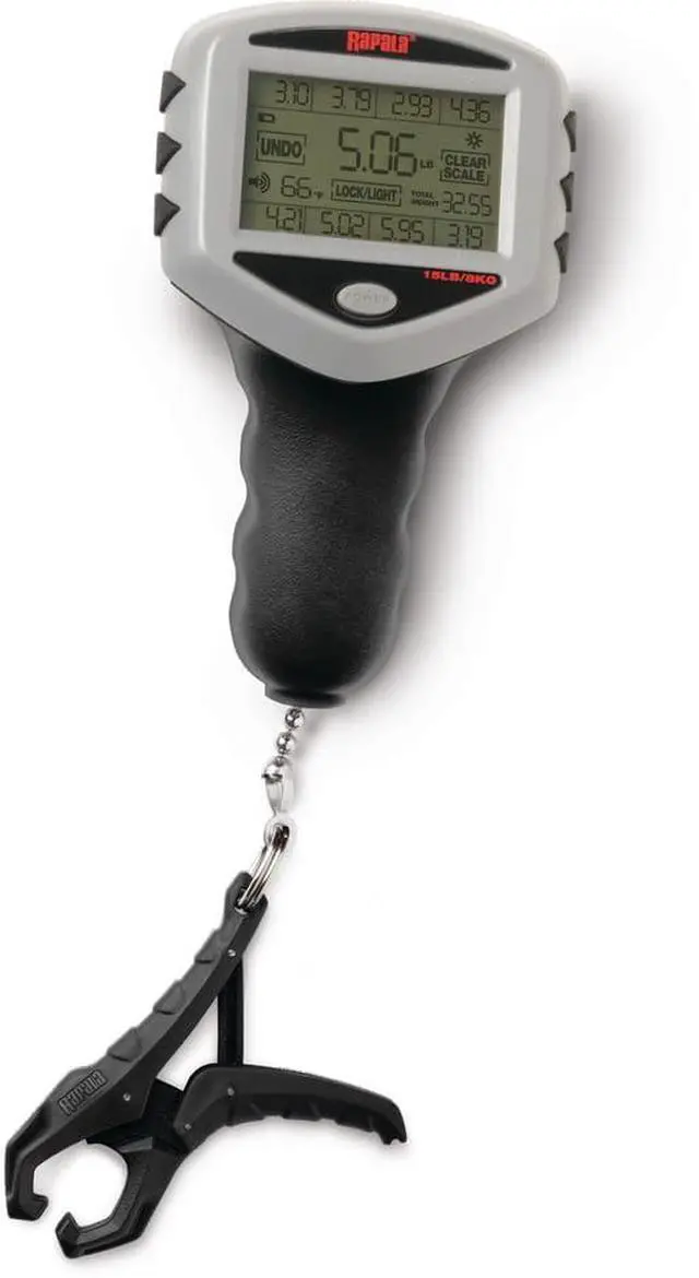 Alt view image 3 of 3 - Touch Screen Digital Fish Scale, 15 lb Tournament Scale | Accurate Fish Weighing, Tournament Weigh-In Ready, Memory Storage, Freshwater and Saltwater Fishing, Easy Read Touch Display