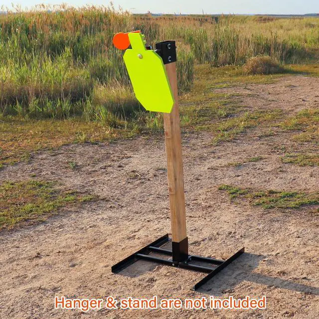Alt view image 6 of 7 - AR500 Steel Hostage Reactive IDPA Shooting Target 3/8" Thick Armored Steel Torso Targets - Neon Color