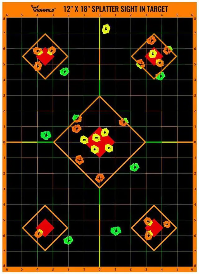Main image of Sight in Splatter Paper Targets - Splash Effect of Multiple Colors - 12x18 Inch
