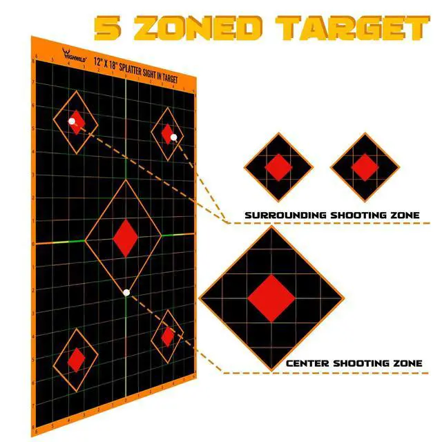 Alt view image 3 of 7 - Sight in Splatter Paper Targets - Splash Effect of Multiple Colors - 12x18 Inch