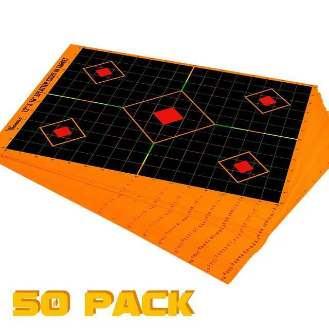 Alt view image 2 of 7 - Sight in Splatter Paper Targets - Splash Effect of Multiple Colors - 12x18 Inch