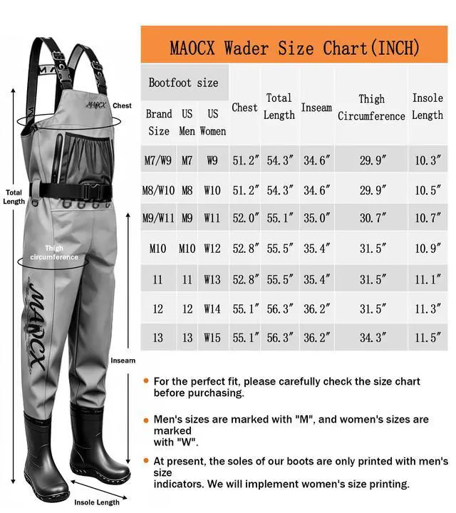 Alt view image 7 of 7 - High Strength Nylon PVC Waterproof Fishing Chest Waders with Bootfoot | 600D Premium Ripstop Nylon Taslon Fabric,Dmultiple D-rings,Anti-Slip Boots,Comfortable Adjustable Fit,Waterproof&Durable