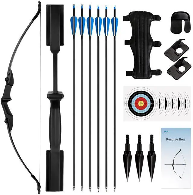 Main image of Recurve Bow and Arrow SetTakedown Recurve Bows Archery for Adults Left and Right Hands 40lbs Archery Set