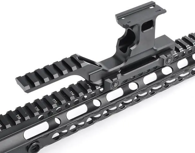 Alt view image 4 of 7 - Tactical Group Type HY Mount Red Dot Riser Mount Laser Combo Adapter Mount Base Picatinny Rail Riser Scope Mount for T1 T2 Optic Scope Sight Holographic