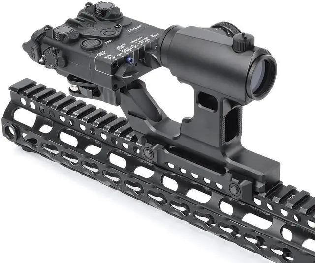 Alt view image 5 of 7 - Tactical Group Type HY Mount Red Dot Riser Mount Laser Combo Adapter Mount Base Picatinny Rail Riser Scope Mount for T1 T2 Optic Scope Sight Holographic