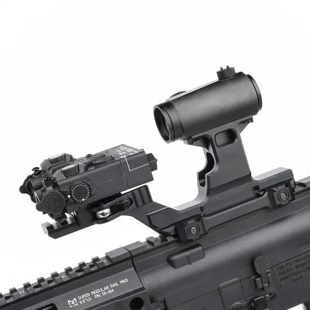 Alt view image 6 of 7 - Tactical Group Type HY Mount Red Dot Riser Mount Laser Combo Adapter Mount Base Picatinny Rail Riser Scope Mount for T1 T2 Optic Scope Sight Holographic
